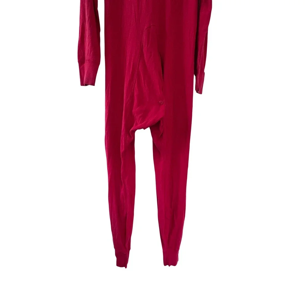 Vintage Carhartt Red Union Suit Thermal One Piece Long John K12‎ Mens Large
